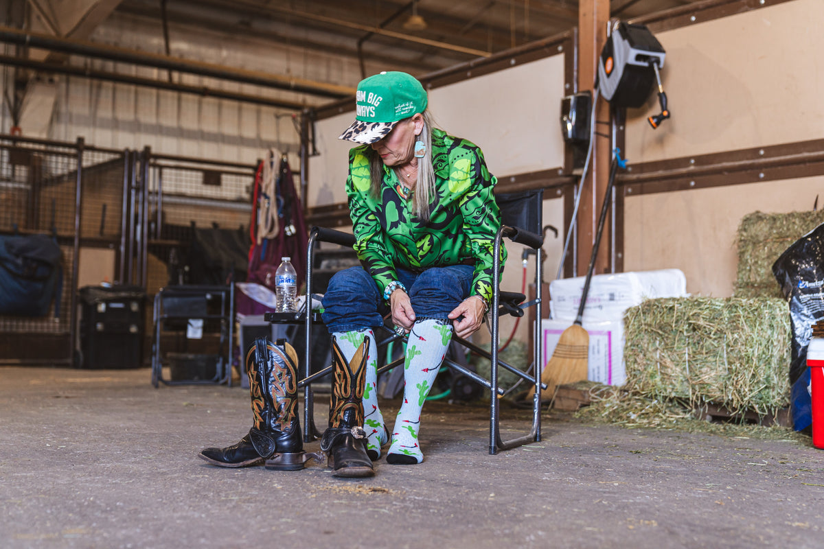 Cowboy Compass Performance Boot Socks