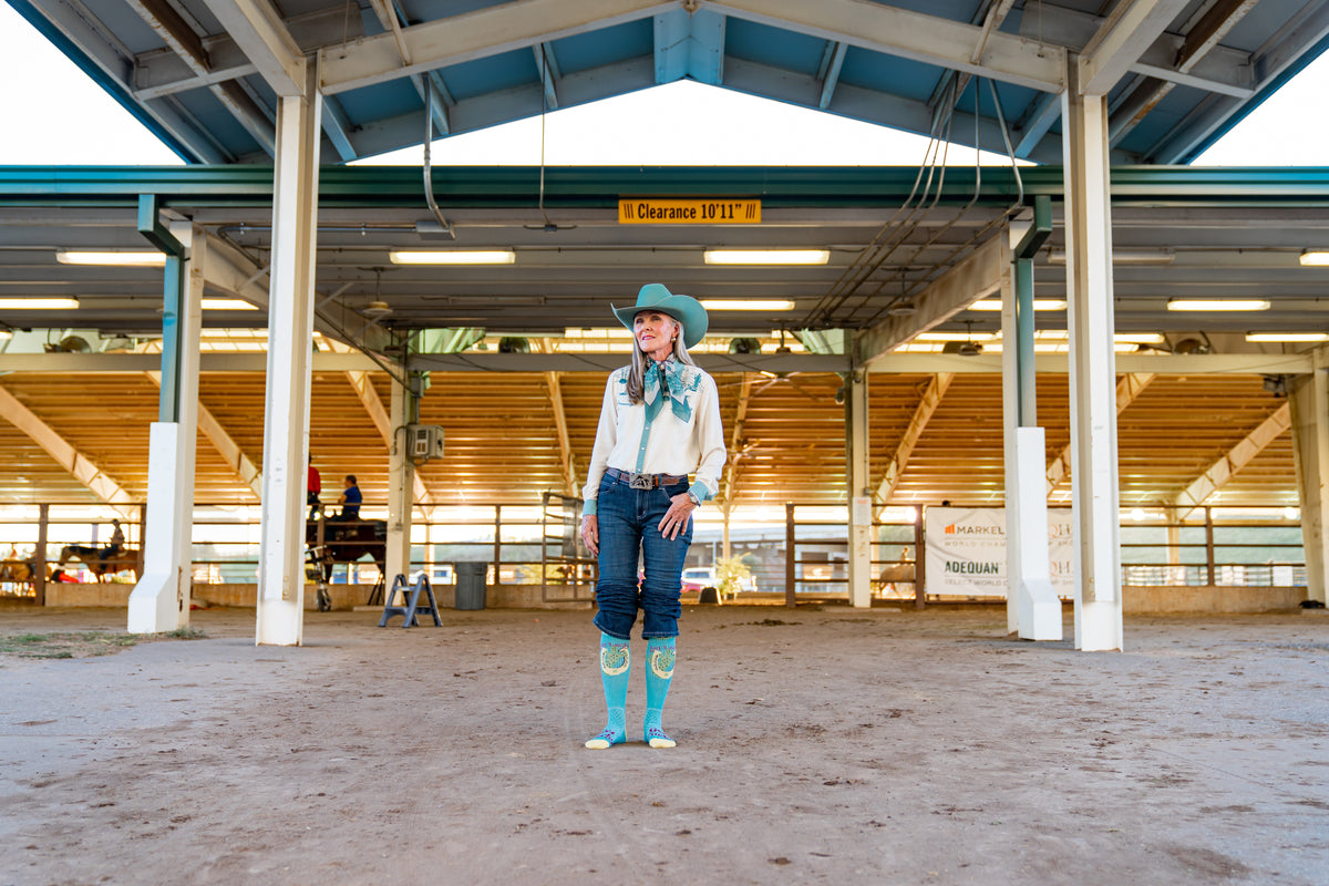 Get Lucky Aqua Performance Boot Socks