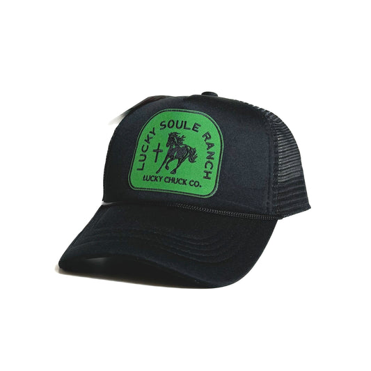 Lucky Soule Ranch Black Trucker Hat